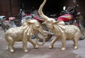 烏當(dāng)大象雕塑制造商，小區(qū)擺件，銅大象雕塑提供