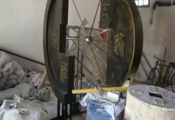 信陽園林銅錢雕塑精選，陸地擺件，公園銅錢雕塑精品