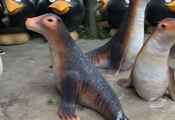 七臺河園林海豹雕塑