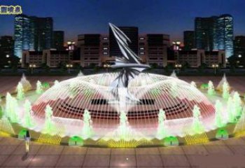 懷化長沙水景搖擺噴泉雕塑，循環噴水模式噴泉雕塑加工