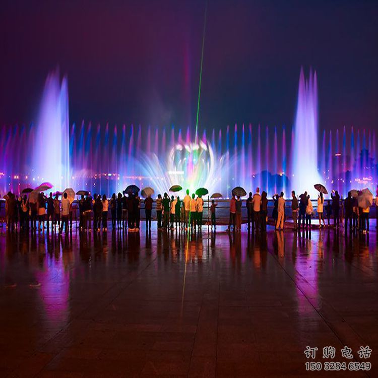 南通水景程控噴泉雕塑，高噴循環(huán)噴水方式設(shè)計