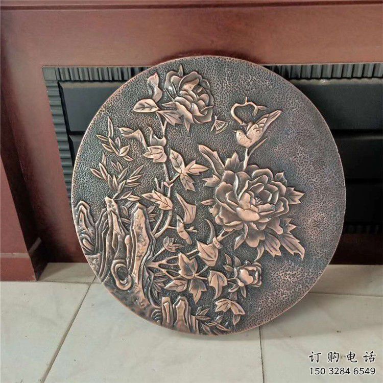 新建鍛銅浮雕廠家，露天雕塑，鑄銅福字浮雕訂做