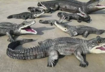 南通園林鱷魚雕塑