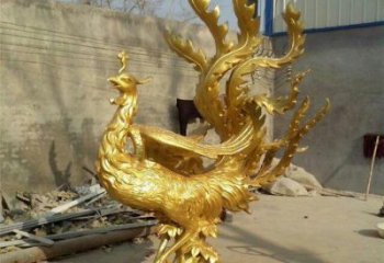 新余鳳凰雕塑廠家，鍛造工藝，銅鳳凰雕塑廠家承接