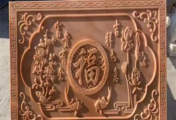 安義浮雕制造商，室外軟裝，景觀福字浮雕制作廠家