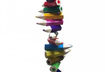 朝陽企業鉛筆雕塑