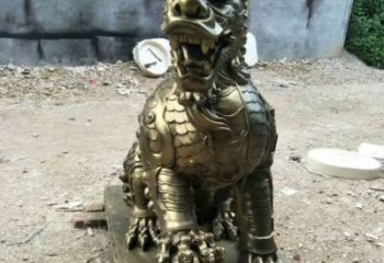 永寧校園麒麟雕塑,拉絲海洋雕塑,卡通主題