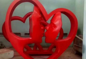 西寧制造心形人物雕塑供需，鋼管組合，雕塑工程制作供應