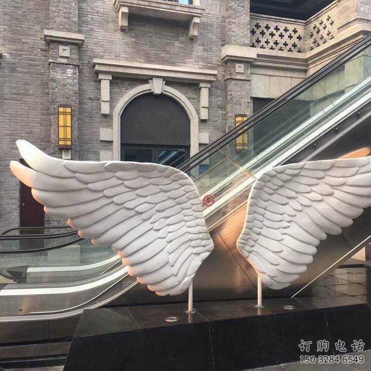 菏澤景觀鳥翅雕塑制造，歐式風(fēng)格，不銹鋼鳥翅雕塑定價(jià)