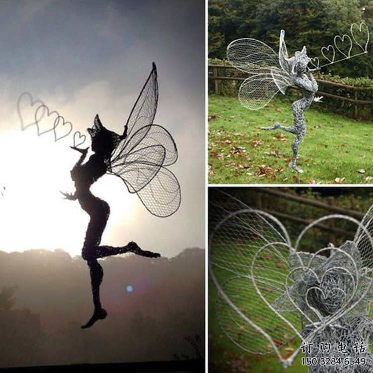 濟(jì)南小精靈雕塑，抽象卡通雕塑，美陳人物擺件