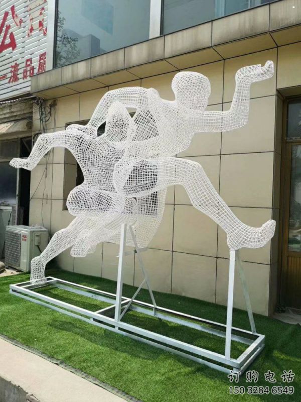 朔州鏤空健兒雕塑制造，校園雕塑，金屬鐵藝人物雕塑展品
