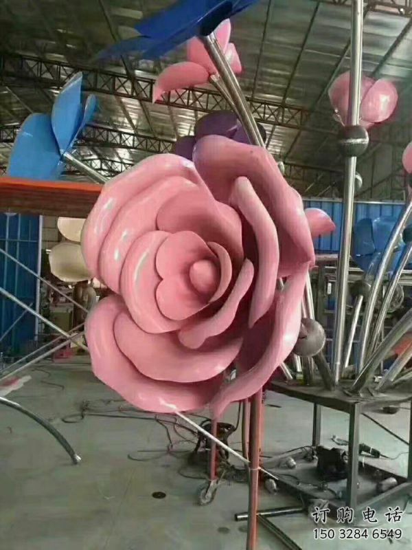 昌都牡丹花雕塑工廠優(yōu)選，城市裝飾，牡丹花花朵雕塑供給