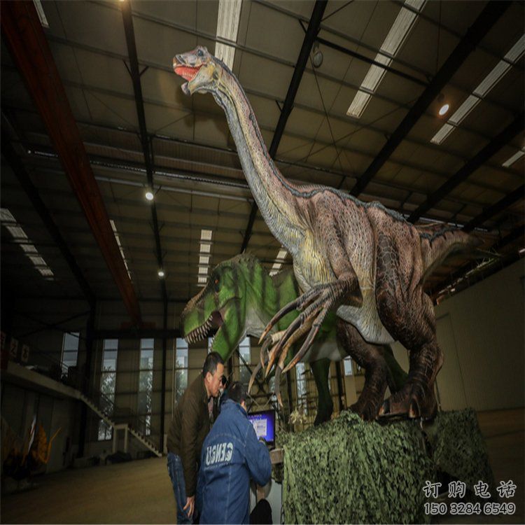 巴音郭楞戶外恐龍雕塑通用，多彩藝術，景觀玻璃鋼恐龍雕塑供應