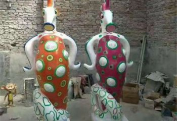 陽幼兒園河馬雕塑，動漫文化雕塑，卡通動物制作