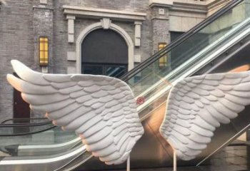 涼山景觀鳥翅雕塑制造，歐式風格，不銹鋼鳥翅雕塑定價