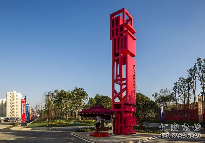 昆明住宅小區(qū)精神堡壘雕塑