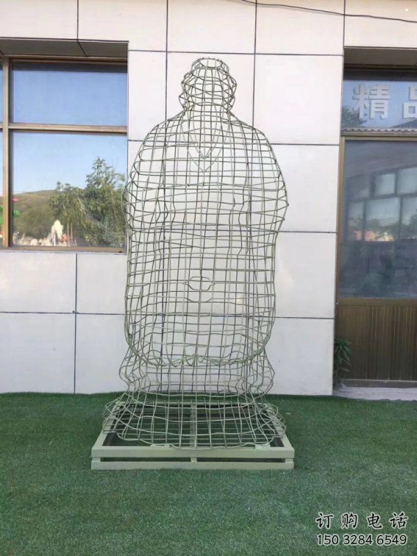 保山鏤空孔子雕塑訂做，景區雕塑，鐵藝古代人物雕塑定價
