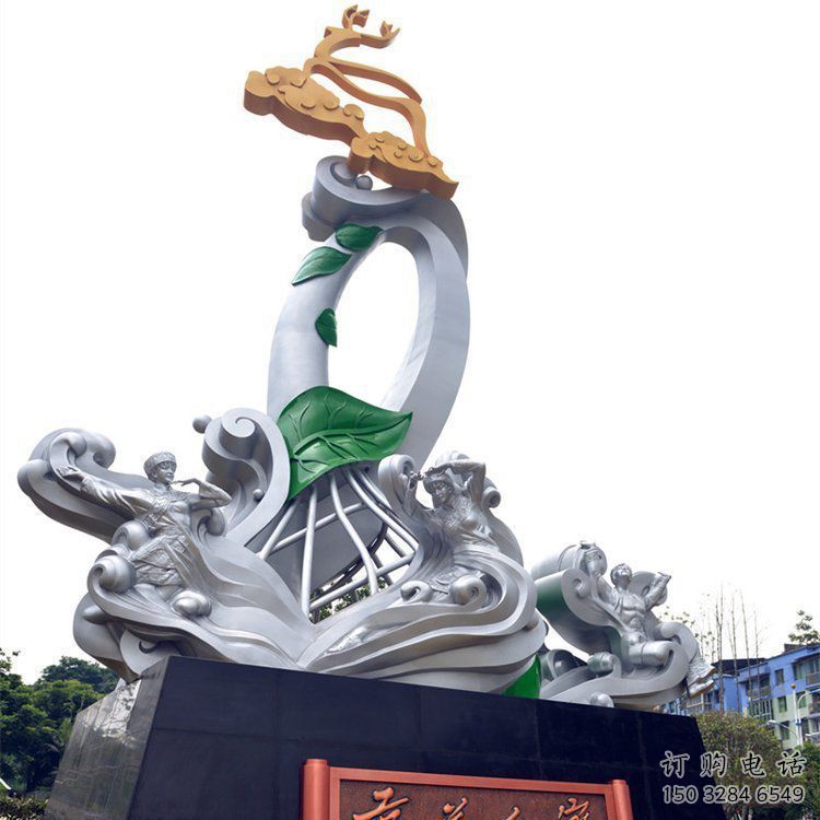 拱墅蘭花雕塑承接，城市裝飾，大型蘭花花朵雕塑公司