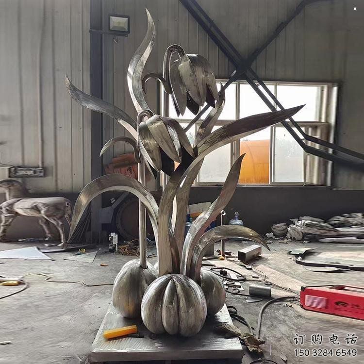 江北木棉花雕塑制造商，城市雕塑，不銹鋼木棉花雕塑廠家