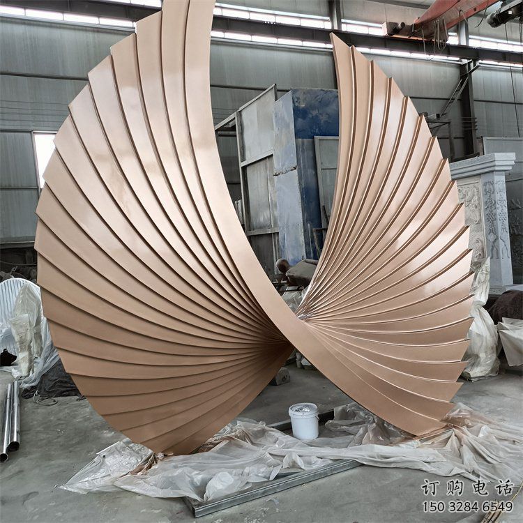 沙坪壩羽翼雕塑常用，景觀概念，不銹鋼羽翼雕塑展品