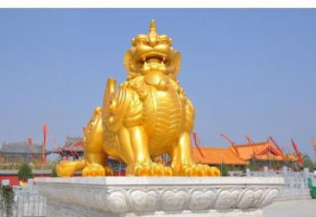 臨滄廣場貔貅雕塑,動物彩繪雕塑,抽象效果