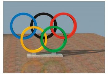 紹興五環(huán)不銹鋼雕塑，現(xiàn)代景觀擺件，烤漆工藝制作