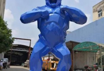 嘉興彩繪黑猩猩雕塑